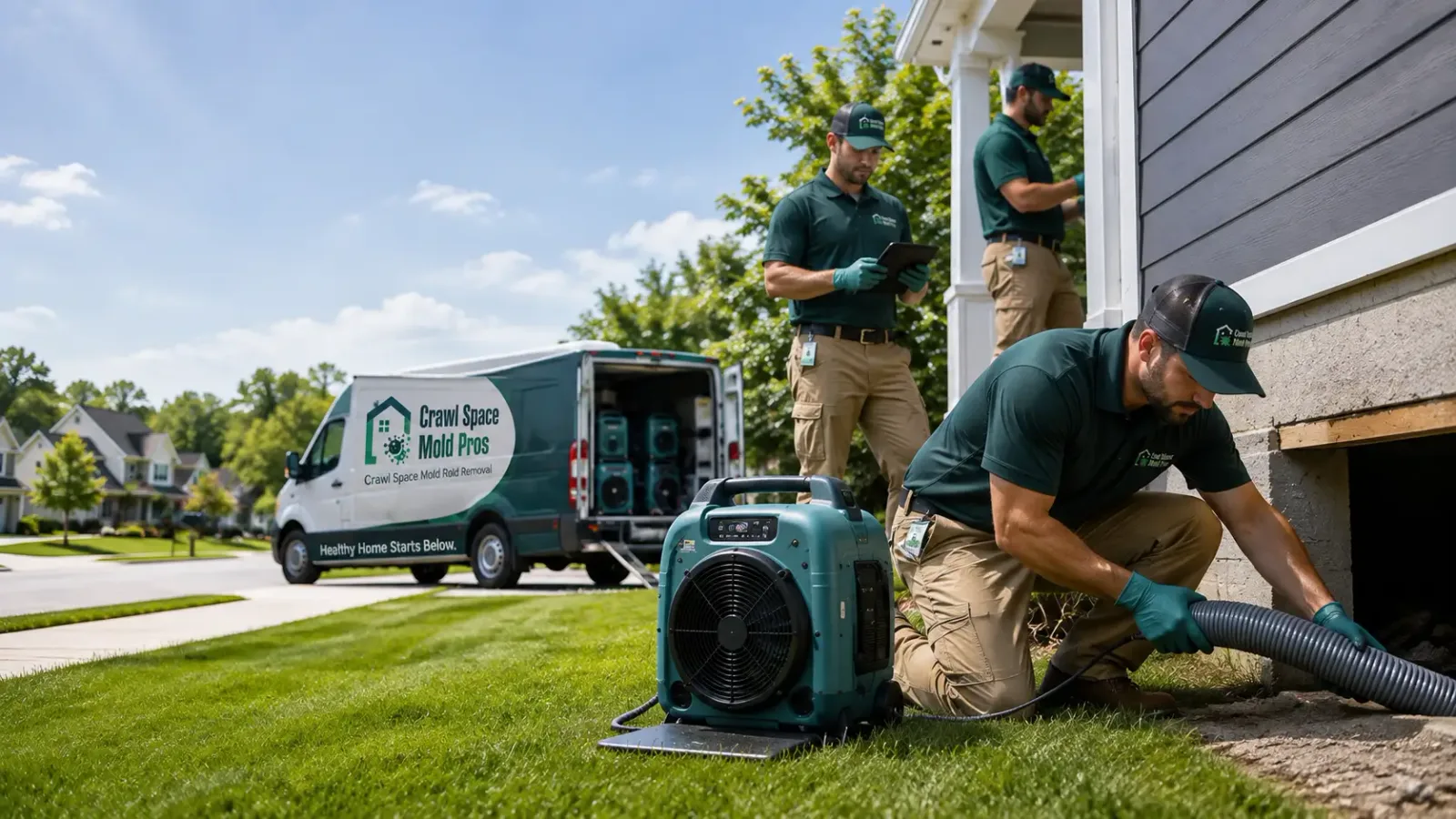 Crawl Space Mold Removal in Hills, IA